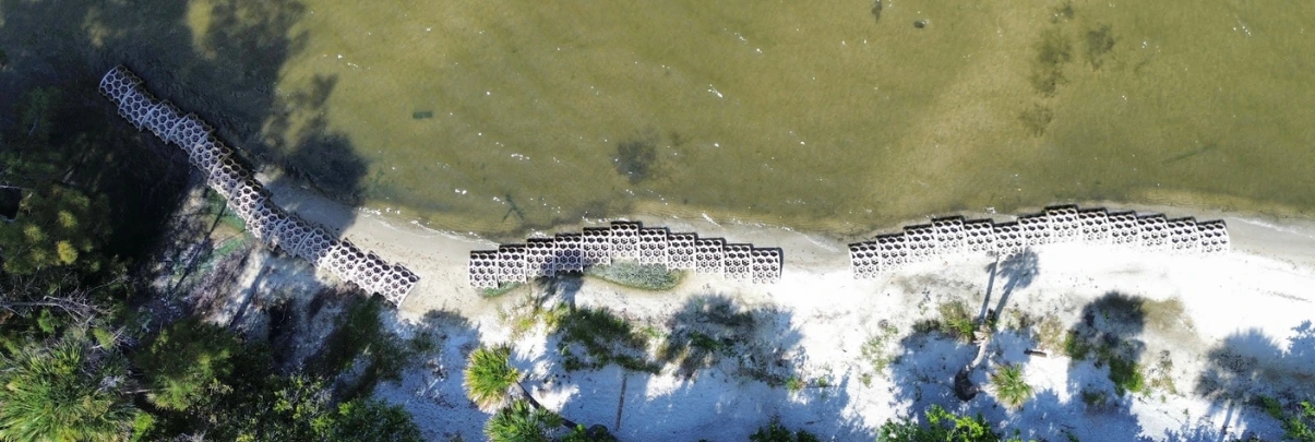 South Florida Reef Arch installation — progress view 2