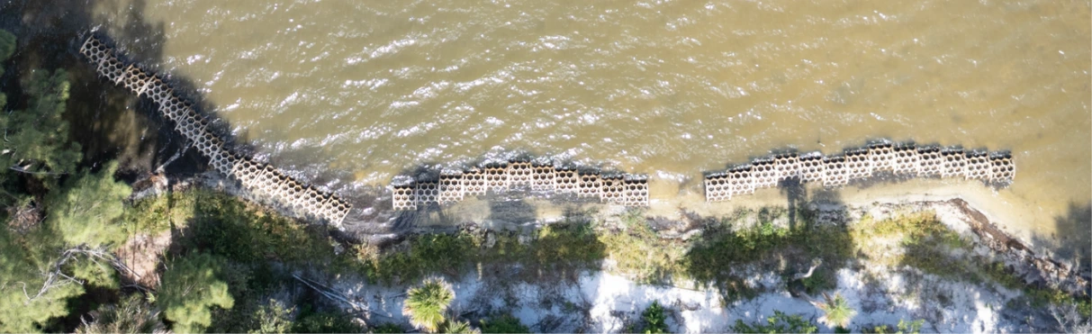 South Florida Reef Arch installation — progress view 3